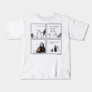 Death and the Dog (Boy) Kids T-Shirt